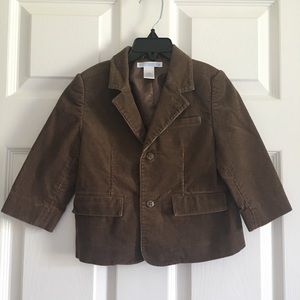 Janie and Jack brown corduroy blazer jacket kids